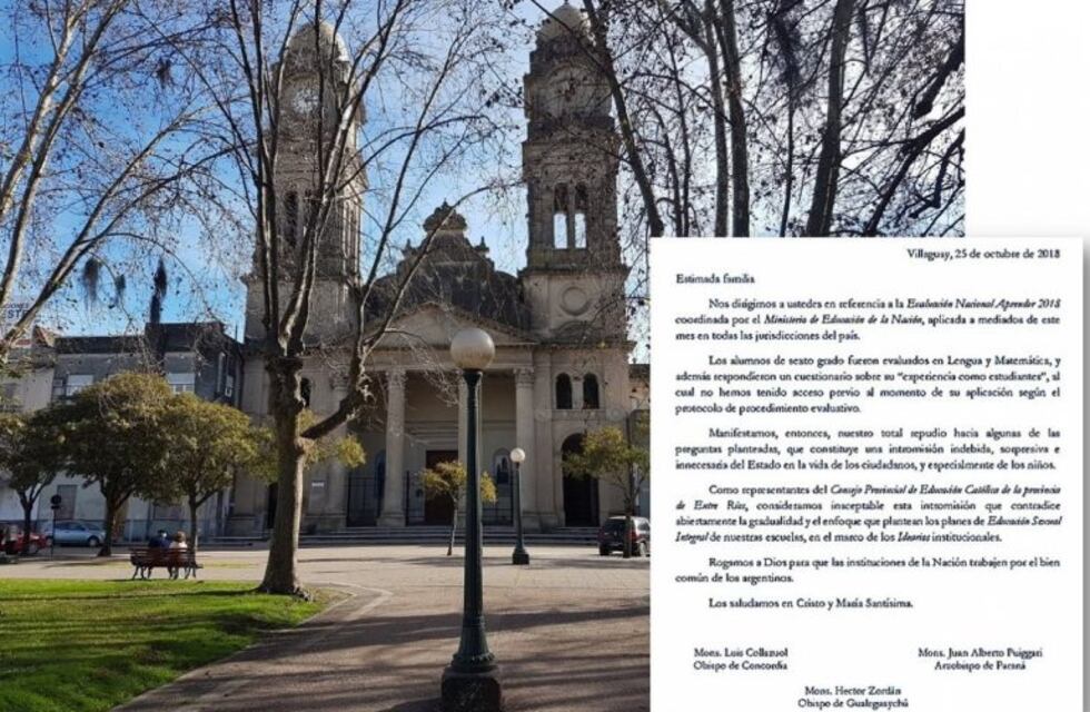 Total repudio del Obispo de la Ciudad al ítem sobre la ESI en el Operativo Aprender 2018