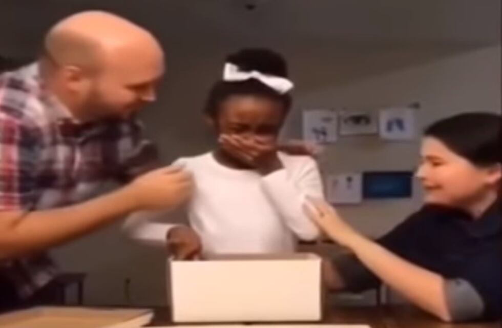 La conmovedora reacción de una nena al descubrir que será adoptada