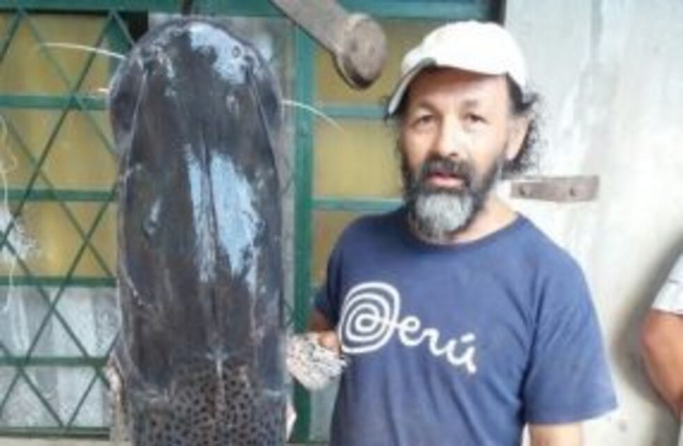 Pescaron un surubí de al menos 45 kilos en Santa Fe