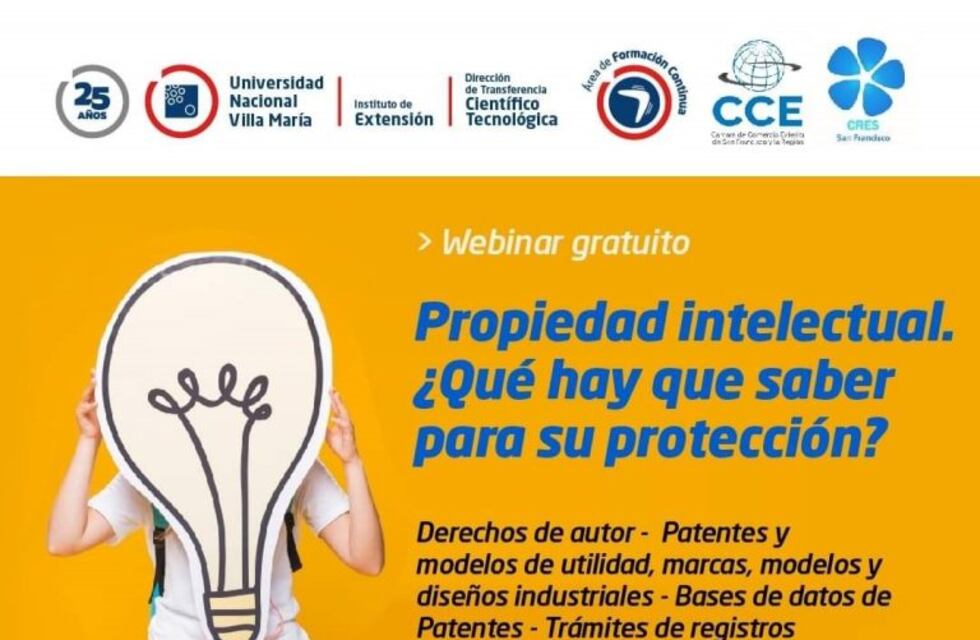 Se realizará una charla sobre Registro de marcas y Propiedad intelectual