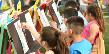 Los niños participaron del cierre de fin de año de los Talleres barriales 2019 (Prensa Municipalidad de Rafaela)