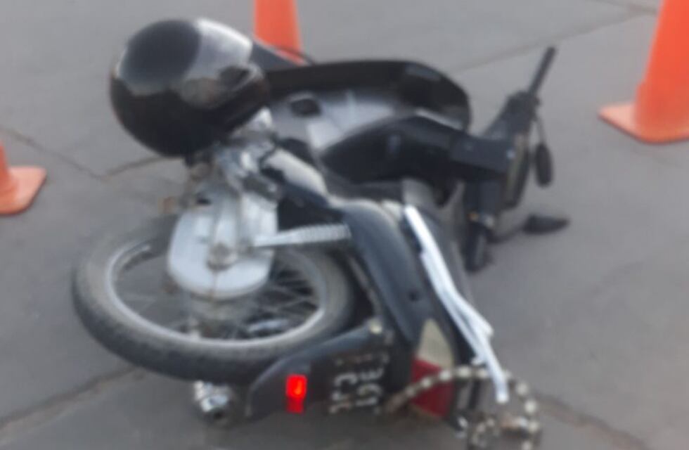Alta Gracia: una motociclista herida tras impactar contra un vehículo