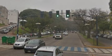 El accidente ocurrió en Belgrano y Santa Fe\u002E (Street View)
