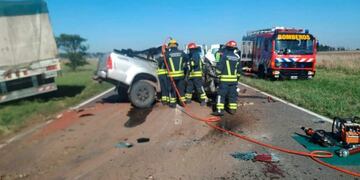 Choque en la Ruta Nacional N° 188 (La Reforma)