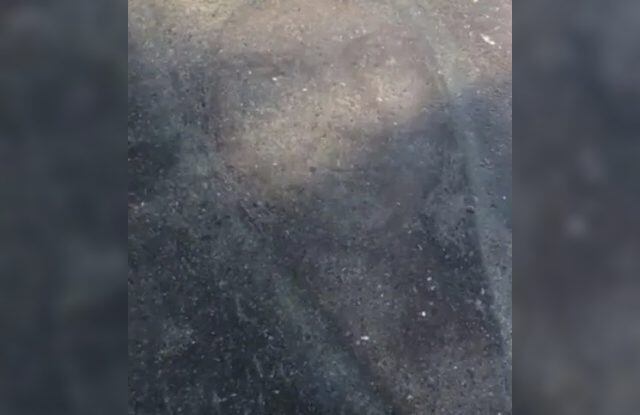 La virgen de la Anunciación apareció en un charco de agua.
