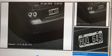 La policía detuvo al conductor de Chevrolet Aveo robado gracias a las cámaras de reconocimiento de patente\u002E (Min\u002E Seguridad)