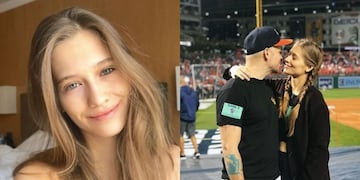 René Pérez junto a su pareja, Kasia Marciniak\u002E