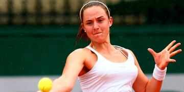 La tenista rosarina cayó en dos sets ante su par belga\u002E (Archivo)