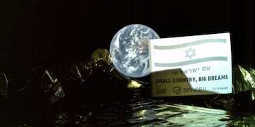 06/03/2019 Selfie de Beresheet desde el espacio POLITICA INVESTIGACIÓN Y TECNOLOGÍA ISRAEL TO THE MOON/TWITTER