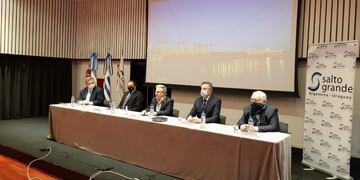 Benedetto presentó a Orabona y Maya en el ente Salto Grande