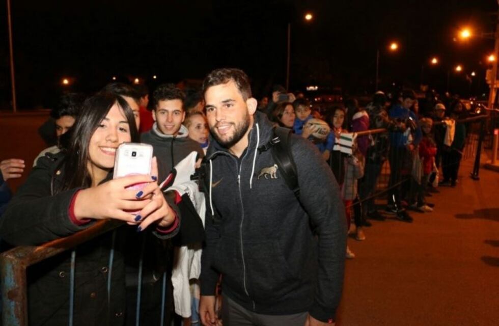 A pura selfie, Los Pumas pisaron suelo sanjuanino