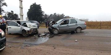 Choque en la localidad de Alejandro Roca\u002E