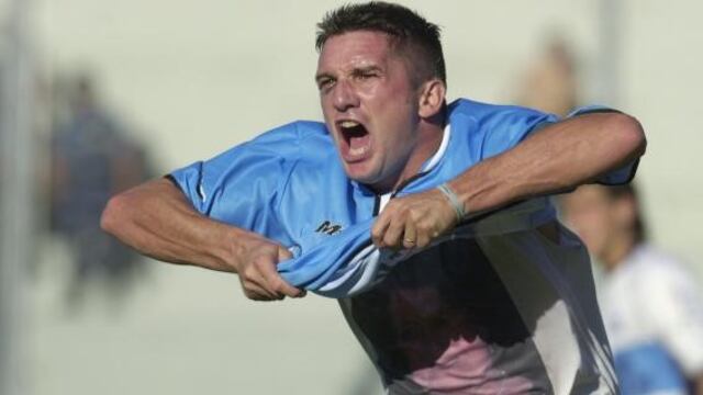 El Luifa gol. Un par de goles a Talleres le dieron idolatría a Luis Fabián Artime en Belgrano. Hoy, presidente del club (La Voz archivo).