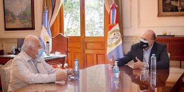 Miguel Lifschitz fue uno de los primeros dirigentes que envió sus condolencias al rafaelino. (Malabrigo Noticias)