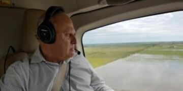 El dirigente socialista defendiu00f3 las obras hidru00e1ulicas que lleva adelante el Estado santafesino.