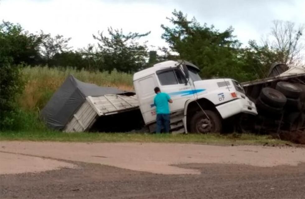 Un conductor quiso espantar a un bicho que quería picarlo y chocó contra un camión