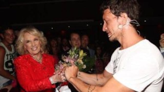 Mirtha Legrand y Nico Vu00e1zquez