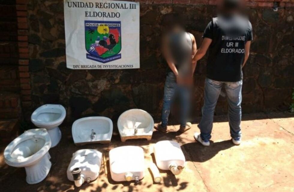 La policía recuperó elementos robados de un hotel y detuvieron al ladrón