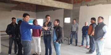 Recorrieron el nuevo edificio del IESC en Caleta Olivia