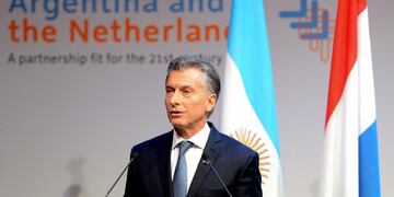 DYN23, u00c1MSTERDAM, HOLANDA, 27/03/2017, EL PRESIDENTE MAURICIO MACRI EXPUSO HOY EN LA CLAUSURA DEL FORO DE NEGOCIOS E INVERSIONES