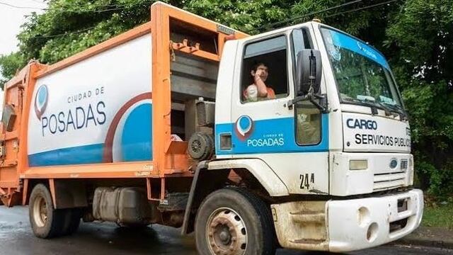 Recolección de residuos en Posadas