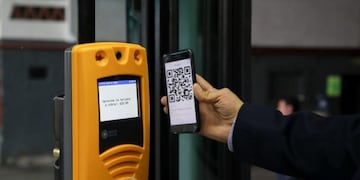 Código QR en colectivo (web)