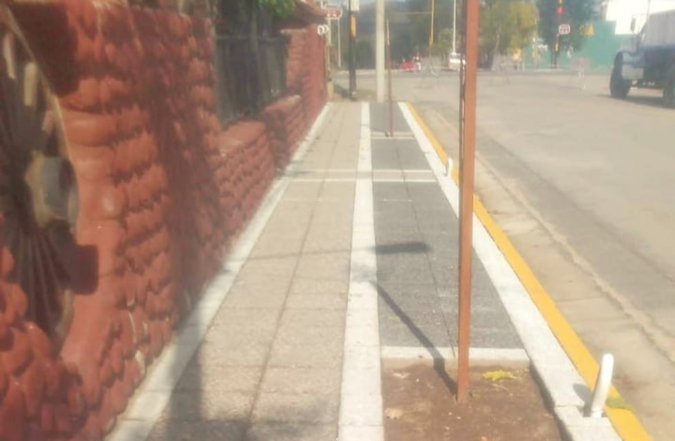 Culmina la primera etapa de ensanche de veredas en Nono