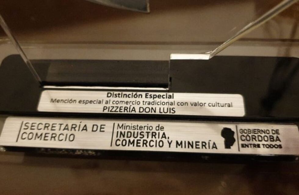Se entregaron los Premios Comercio de Córdoba; distinción especial a Pizzería Don Luis