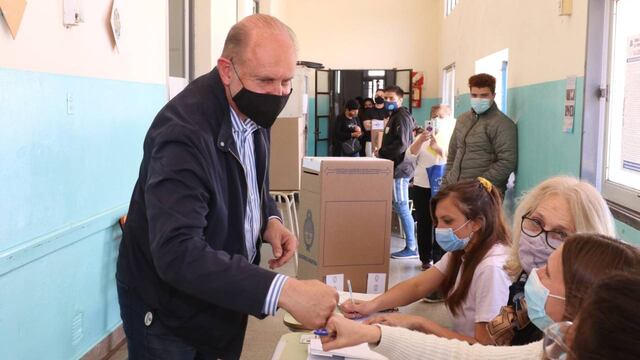 El rafaelino votó en su ciudad natal y a la noche llegó a la Casa Gris para emitir un mensaje por videoconferencia.