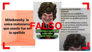 Javier Milei no se apellidaba originalmente “Mileikowsky”.