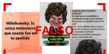 Javier Milei no se apellidaba originalmente “Mileikowsky”.