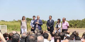 Alberto Fernández en Chaco\u002E (crédito: presidencia)