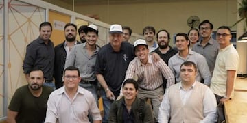El Polo Tic Misiones durante una visita del gobernador Hugo Passalacqua\u002E (CIMECO)