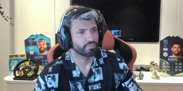 El Kun Agüero quedó desconcertado ante una incómoda pregunta de su hijo Benjamín (Foto: captura)