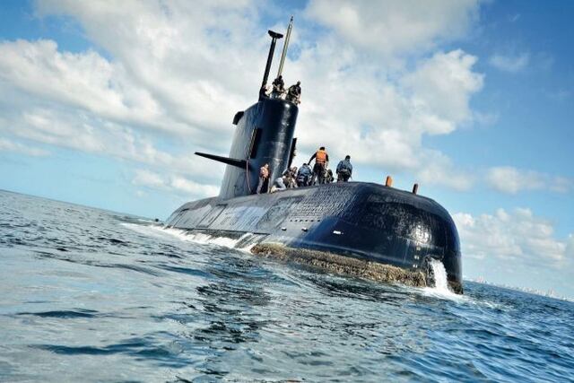 El submarino ARA San Juan\u002E (Foto: Web)
