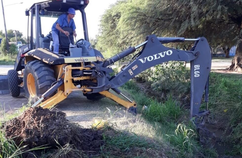 El Municipio realizó la limpieza de desagües previo a las lluvias