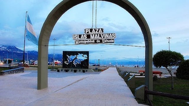 Plaza Islas Malvinas en Ushuaia