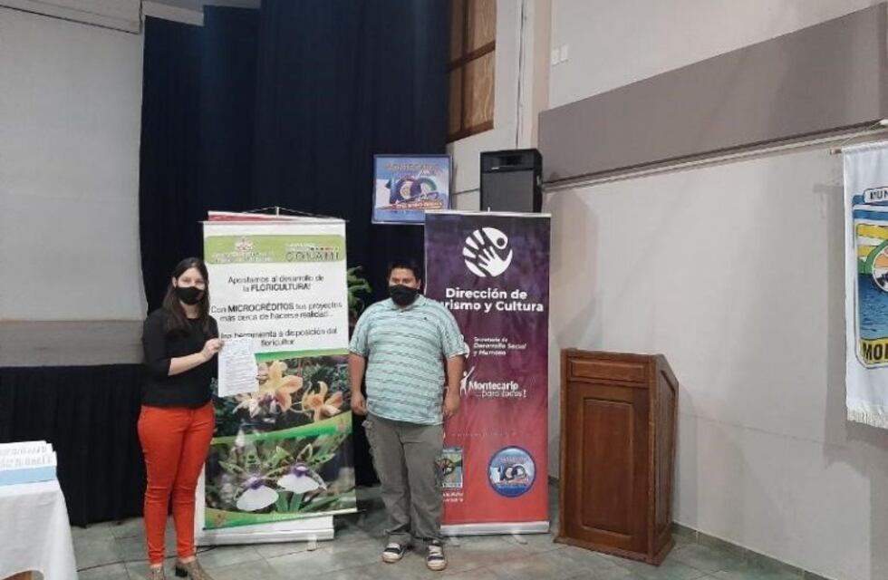 Montecarlo y Eldorado: entregaron créditos para potenciar la floricultura