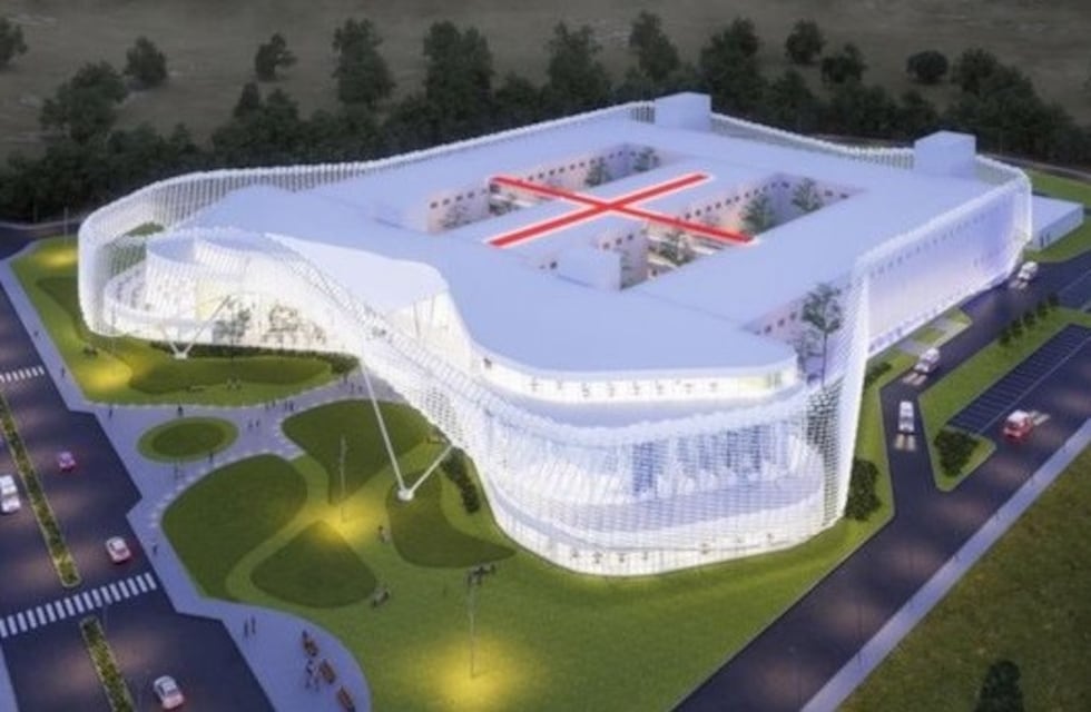 Continúa la construcción del Hospital Central de San Luis