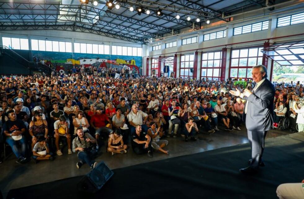 Alberto Fernández presentó el plan "Argentina Hace" en un acto en San Fernando