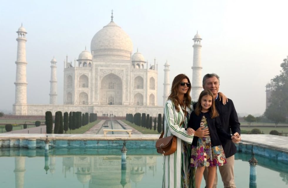 De gira por India con su esposo, Juliana Awada se enamoró del Taj Mahal