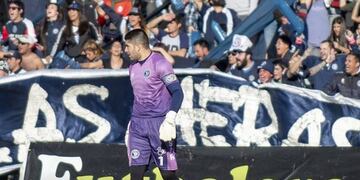 Cristian Aracena fue la gran figura de la tarde en el Malvinas Argentinas\u002E