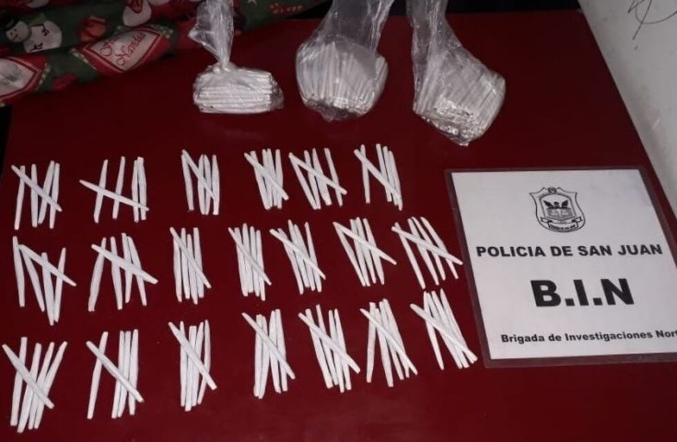 Detuvieron a una sanjuanina con más de 300 cigarrillos de marihuana