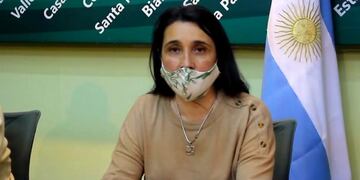 Dra\u002E Sonia Nieva, Directora del Hospital Domingo Funes y del COE Punilla\u002E (Foto: captura video)\u002E