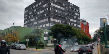 La protesta de Luz y Fuerza se lleva a cabo en la sede de la Epec\u002E