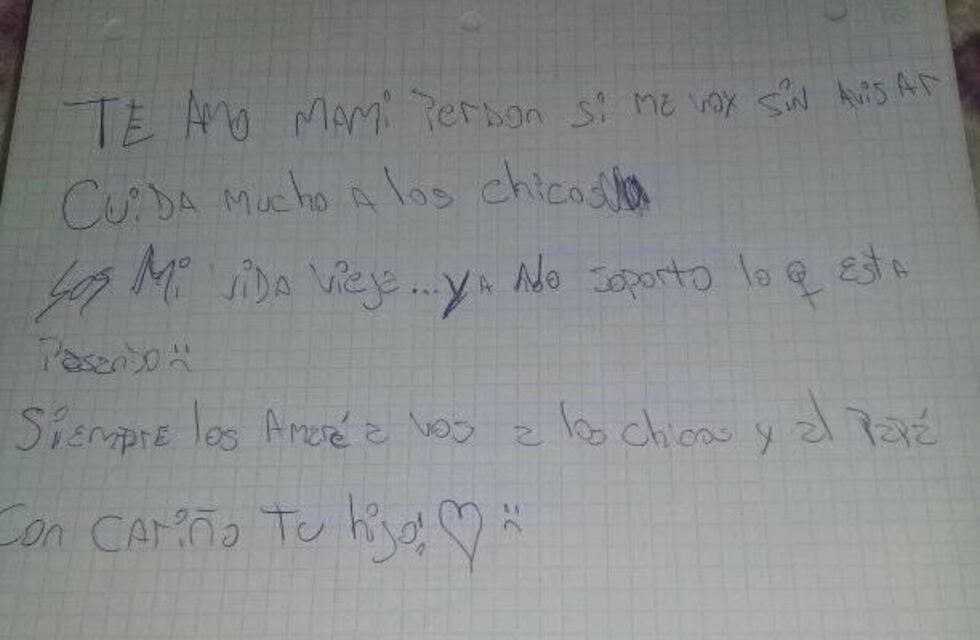 Un joven salteño dejó dos cartas desgarradoras y desapareció: "No soporto lo que está pasando"