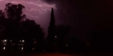 Fuerte tormenta de lluvia y granizo afectó al Sur mendocino\u002E