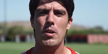 Mauro Formica participu00f3 de un video para difundir una campau00f1a de donaciones en la previa del partido entre Newell's y Estudiantes.