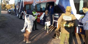 Controles en los ingresos a San Rafael