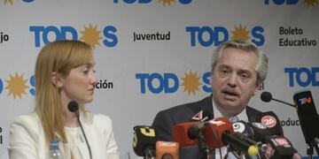 Alberto Fernández y Anabel Fernandez Sagasti